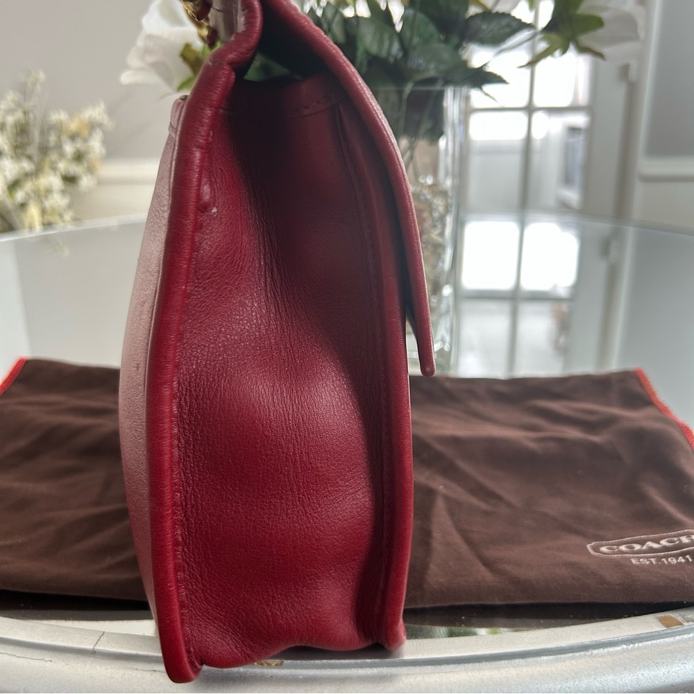 Coach Vintage Willis ♥️RED♥️ with HIDE marks (RARE) - Picture 5 of 14